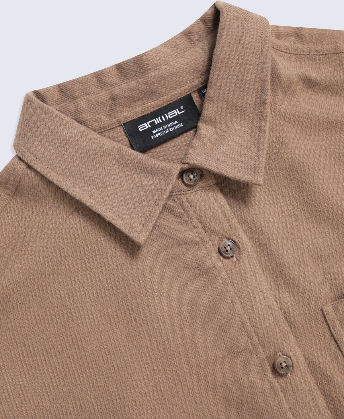 Mia Womens Boxy Shirt - Light Brown