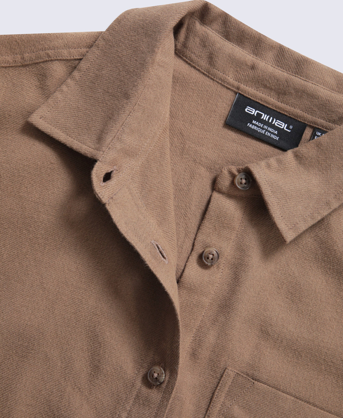 Mia Womens Boxy Shirt - Light Brown