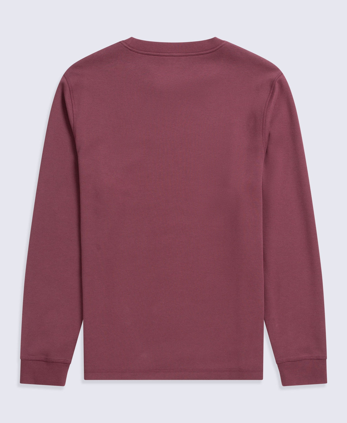 Jude Mens Travel Long Sleeve Crew - Dark Burgundy