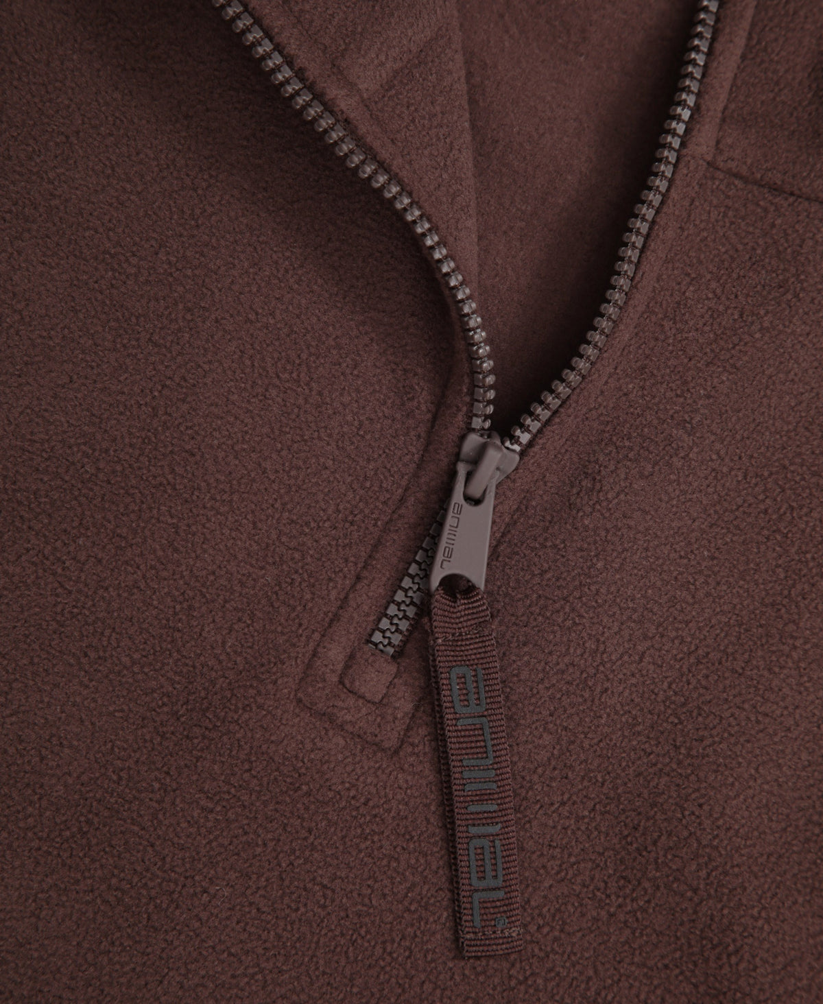 Prague Mens Half-Zip Fleece - Dark Brown
