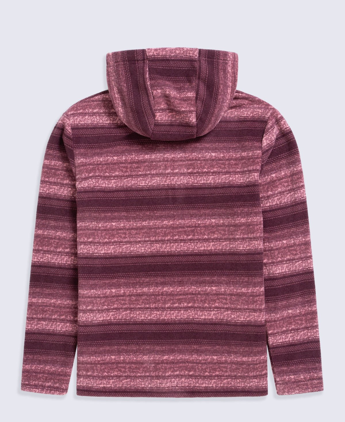 Rosie Womens Half-Zip Stripe Hoodie - Pink
