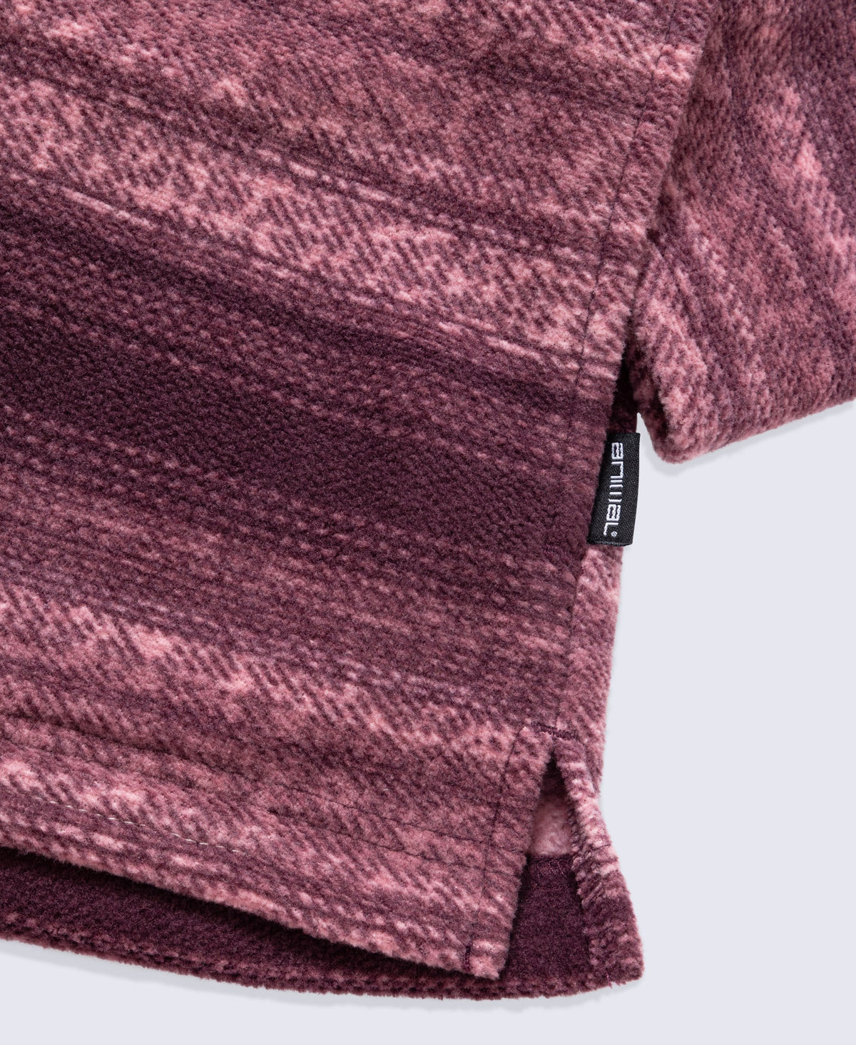 Rosie Womens Half-Zip Stripe Hoodie - Pink