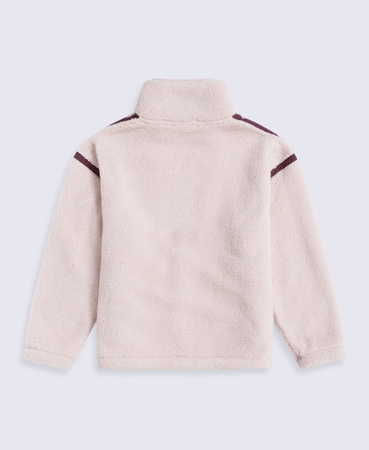 Emberly Womens Contrast Binding Teddy Fleece - Pink