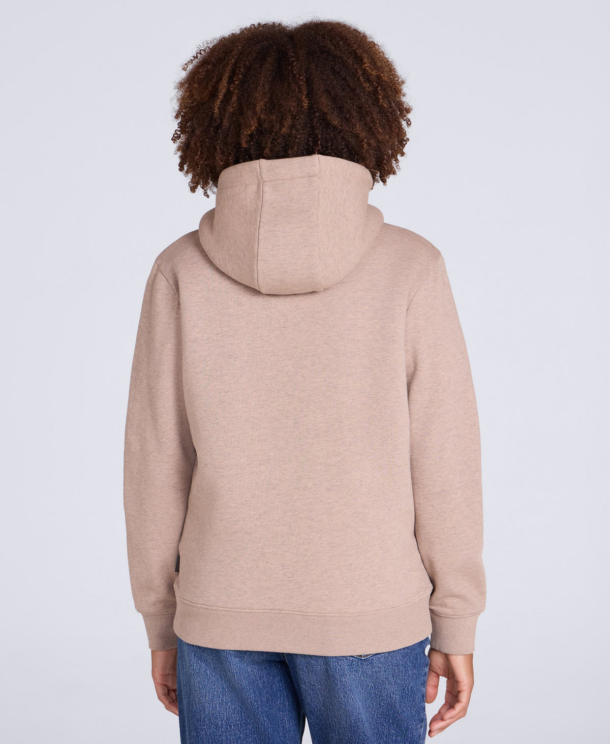 Zuri Womens Sherpa Lined Hoodie - Beige