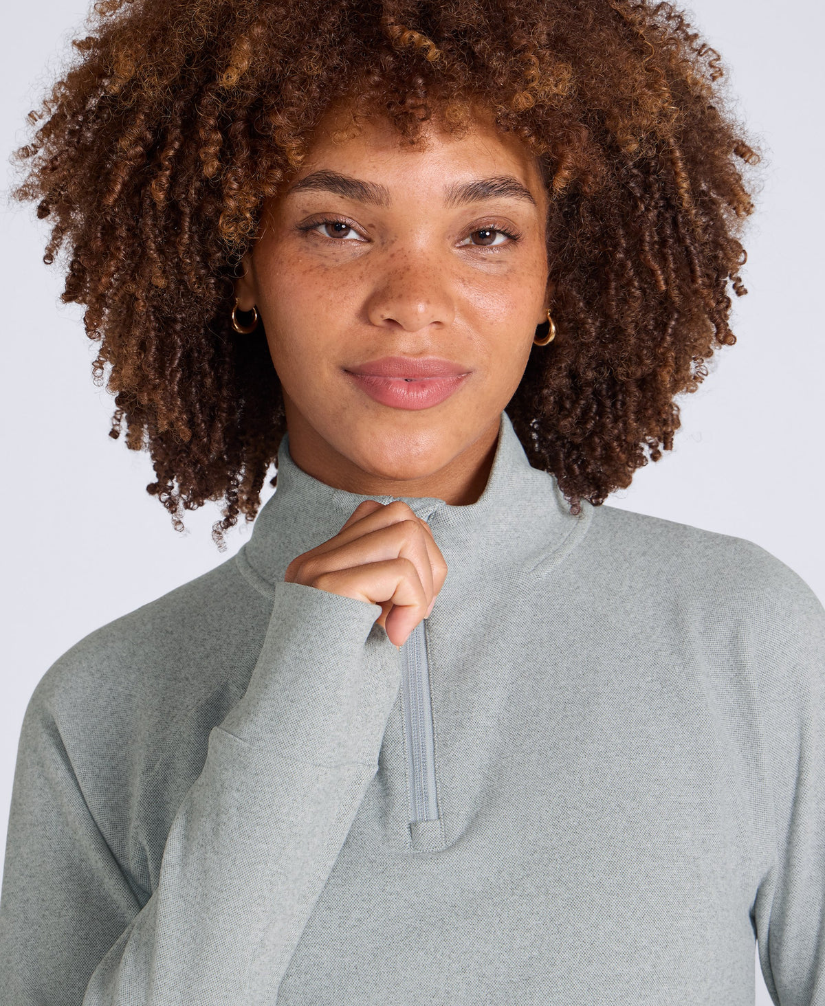 Touchdown Womens Travel Midlayer - Light Grey