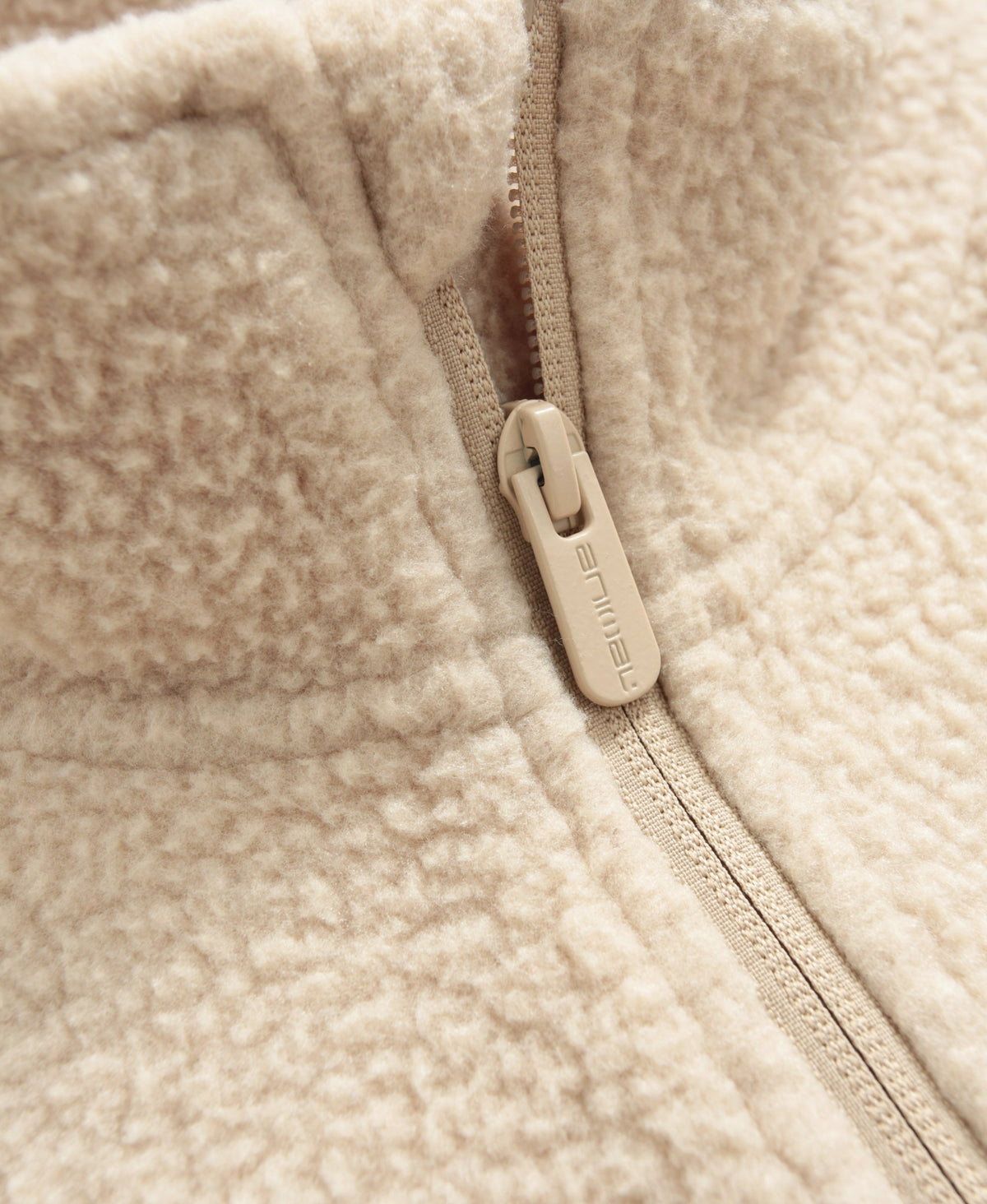 Ted Mens Borg Half Zip Fleece - Beige