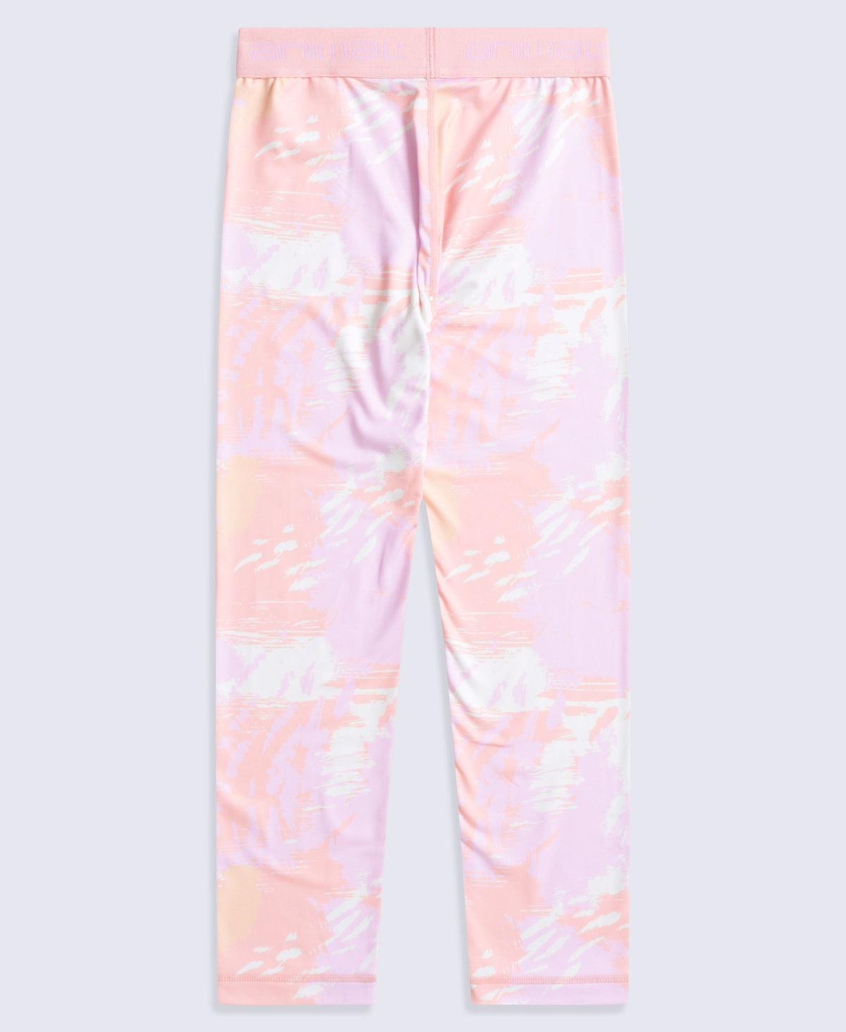 Piste Kids Printed Base Layer Pants - Pink