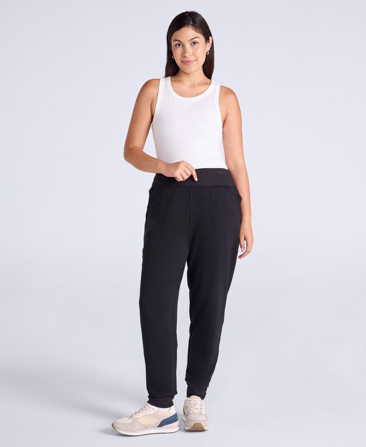 Jess Womens Super Soft Jogger - Black