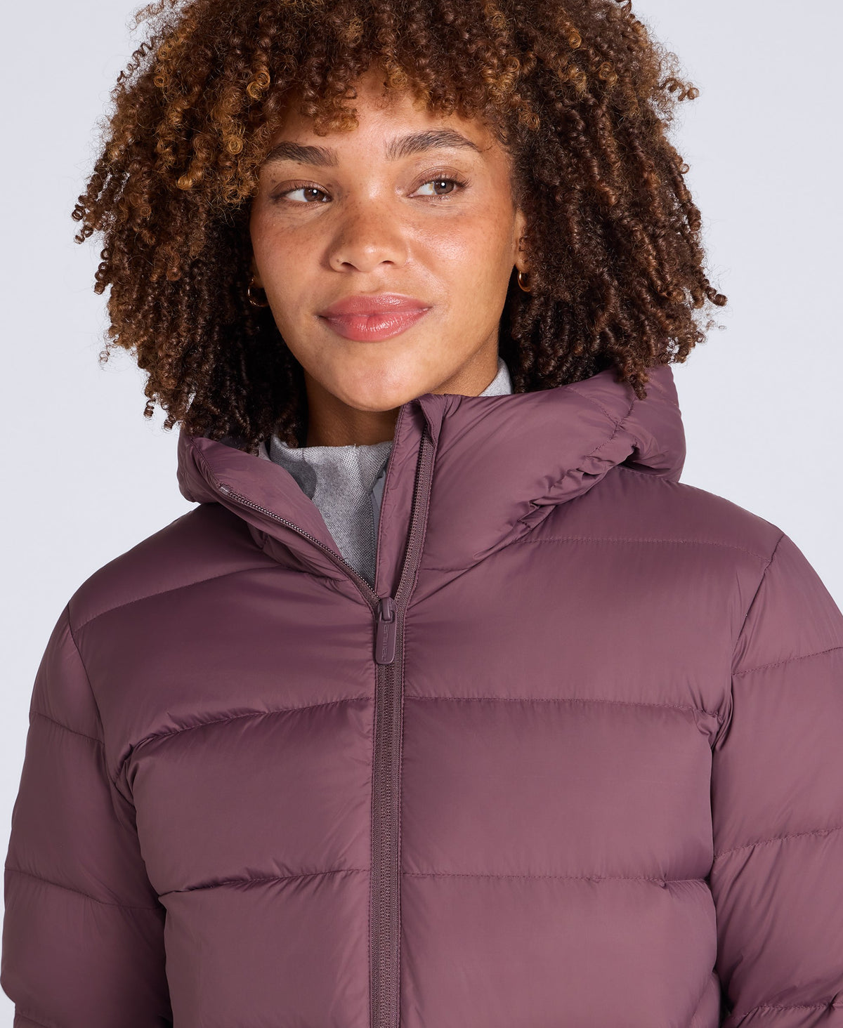 Stratus Womens Hooded Extreme Down Packable Jacket - Dark Purple