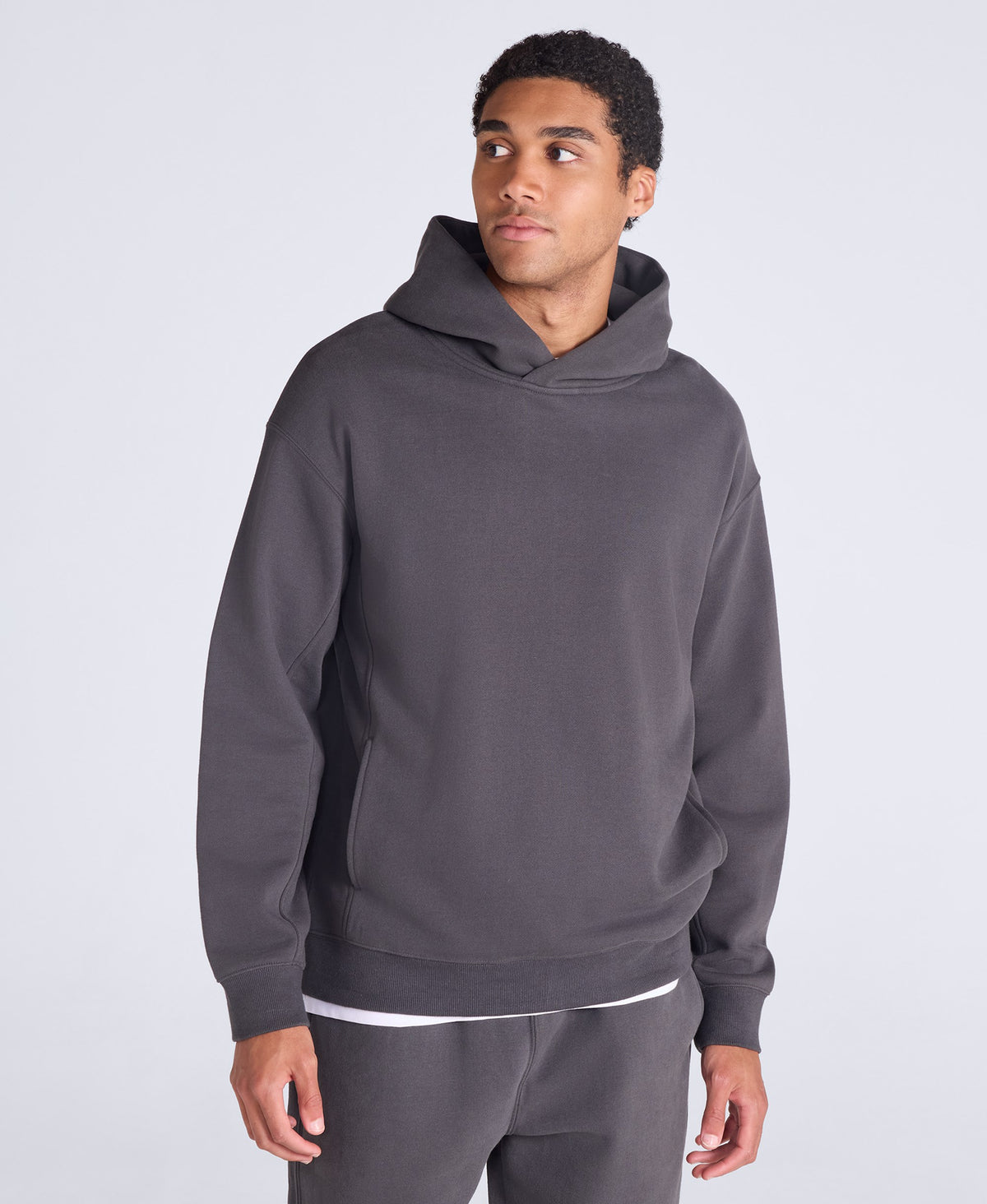 Weekender Mens Heavyweight Overhead Hoodie - Charcoal