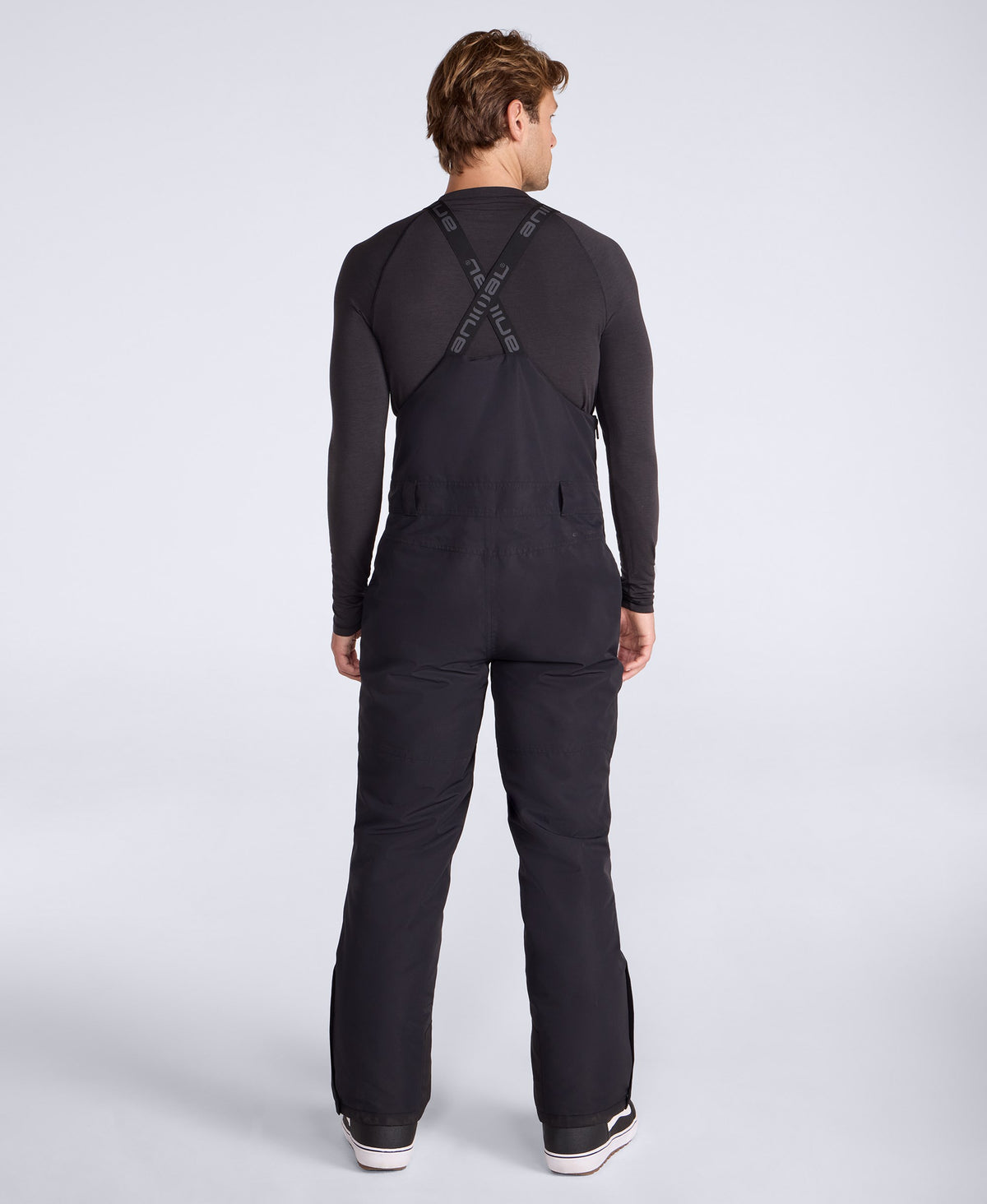 Eris Men's Waterproof Bib Front Ski Pants - Black