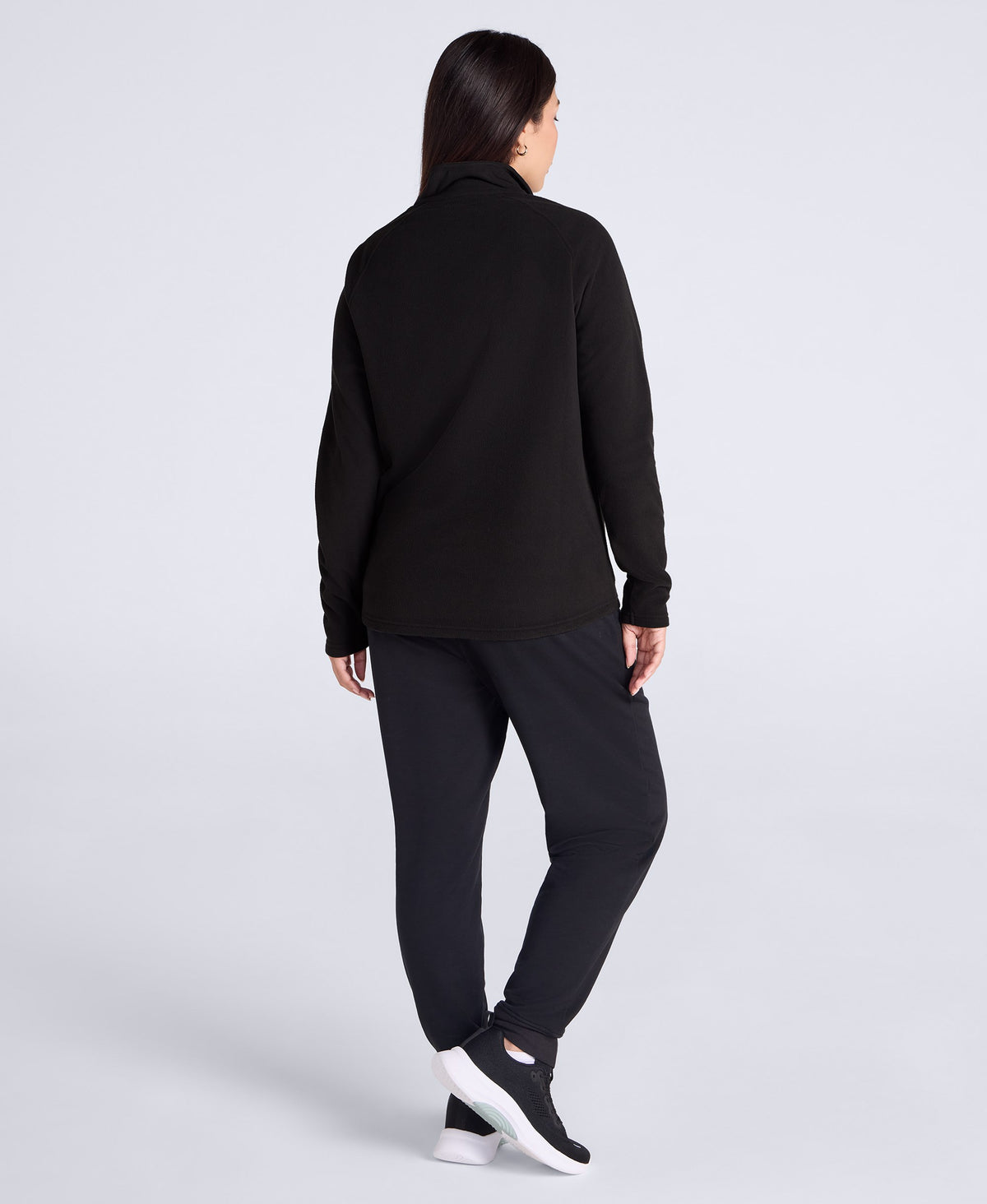 Prague Womens Half-Zip Fleece - Black