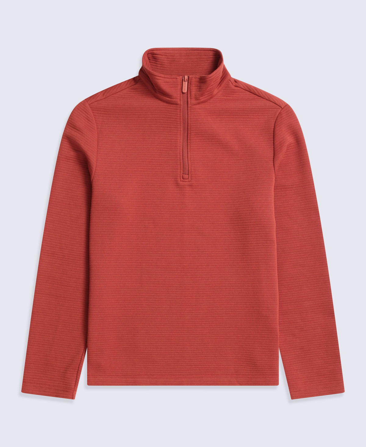 Sebastian Mens Ottoman Rib Fleece - Rust