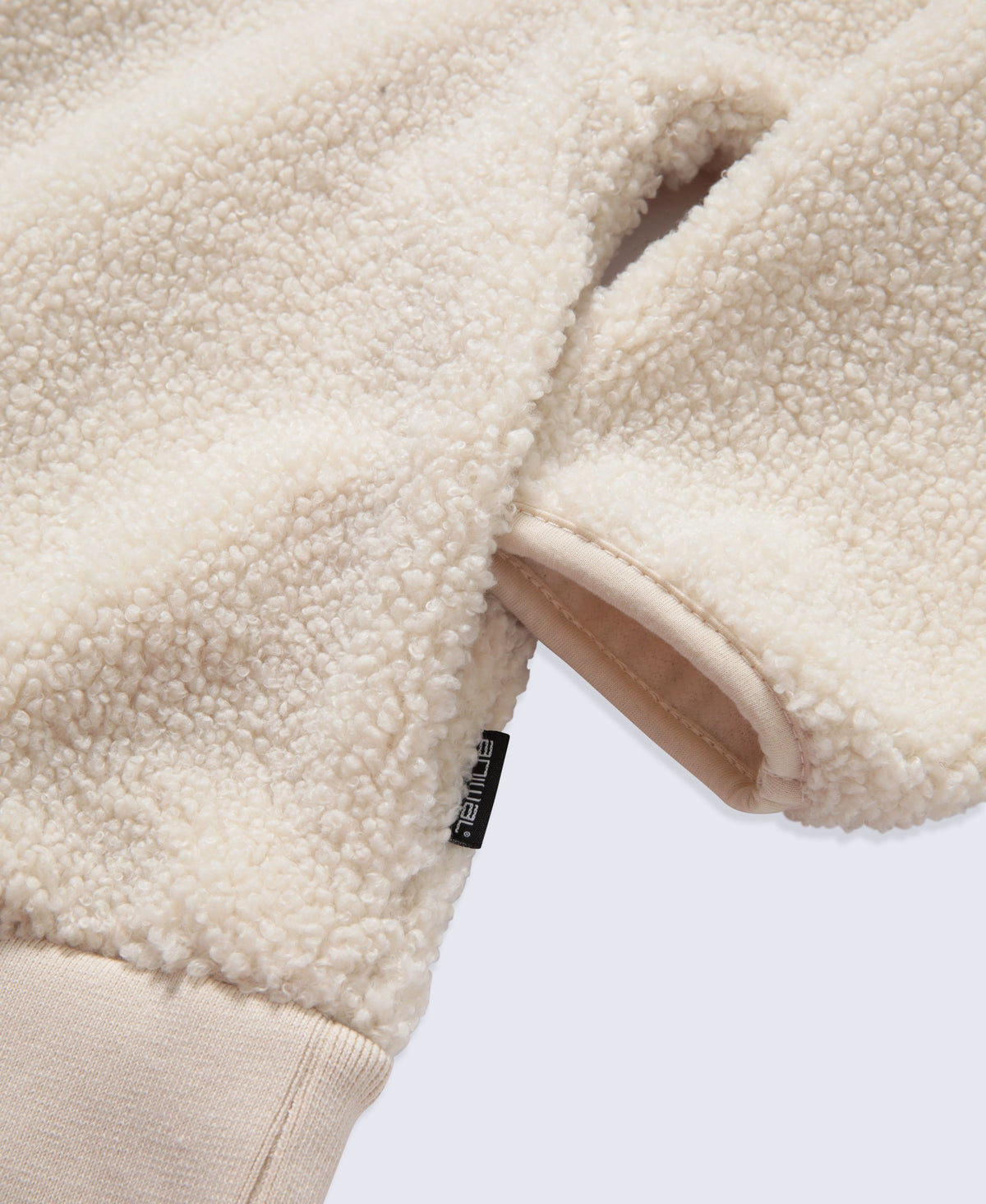 Womens Blake Boucle Half Zip Fleece - Off White