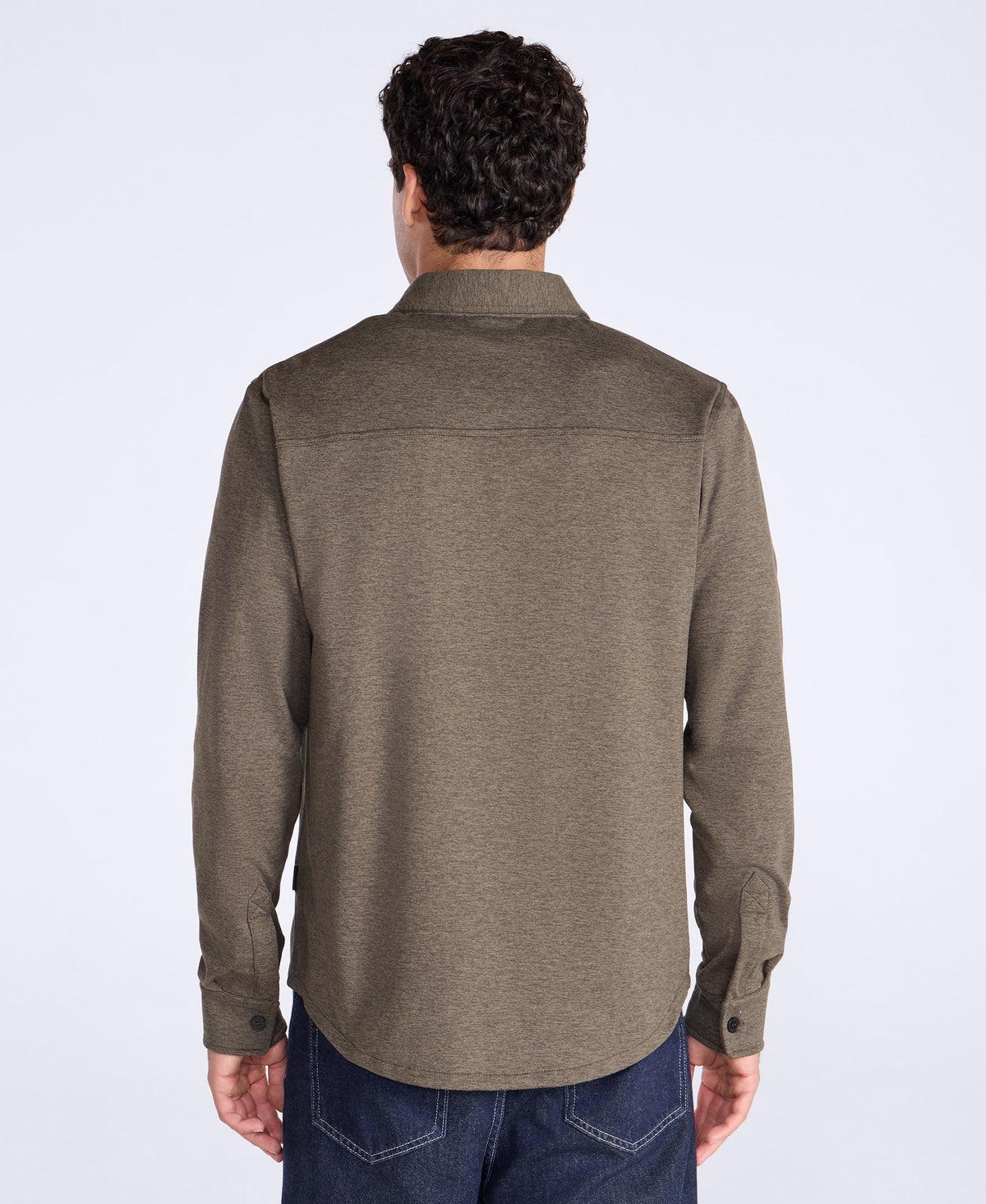 Mens Ethan Jersey Shirt - Dark Khaki