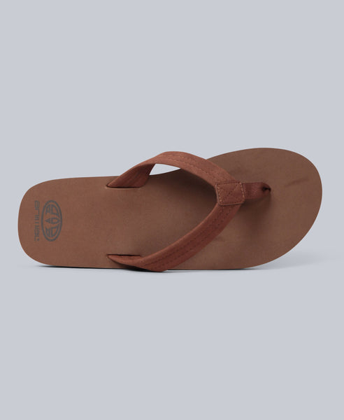 Boardwalk Mens Flip-Flops Brown – Animal - Main Image