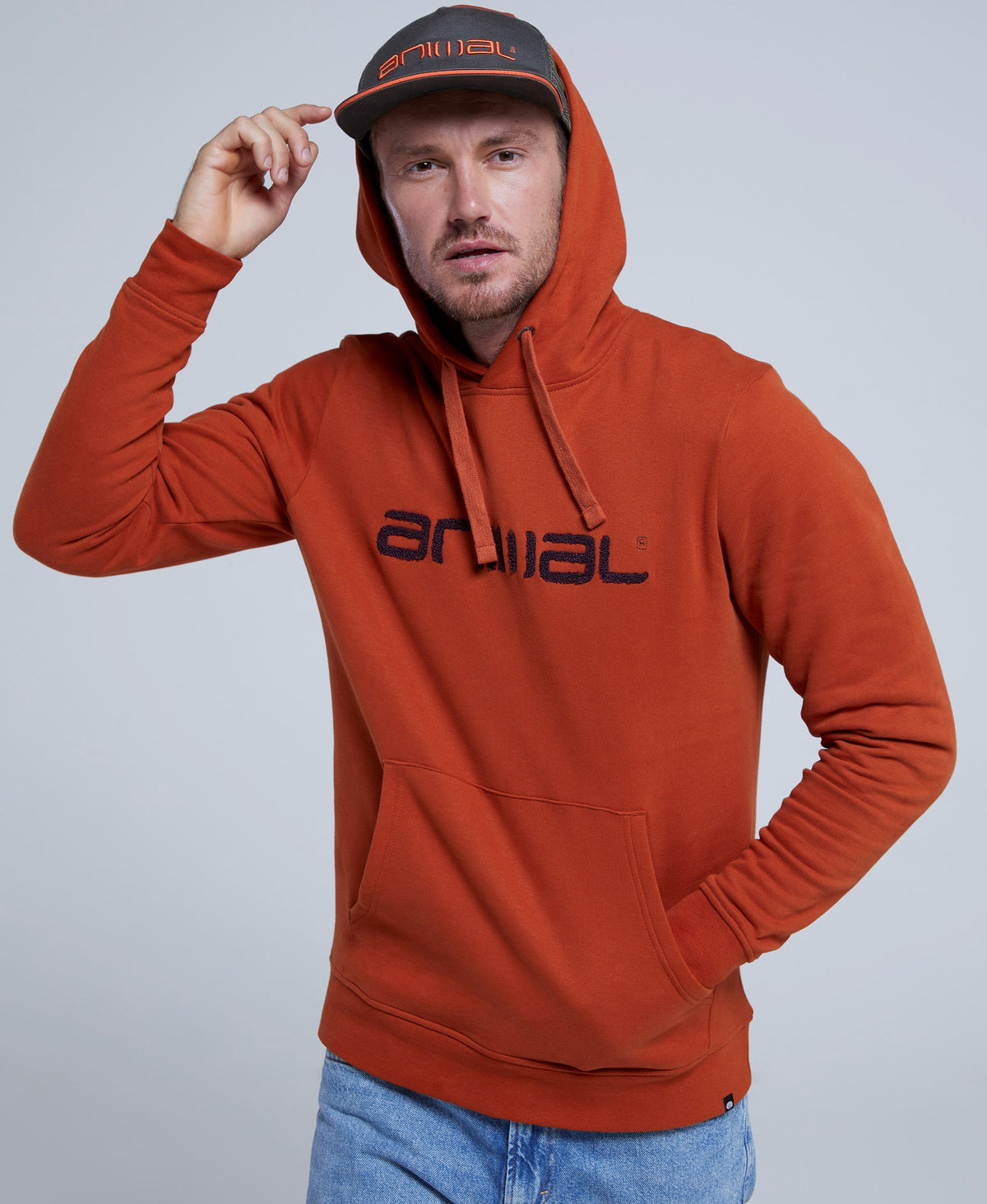 Rocky Mens Hoodie - Orange