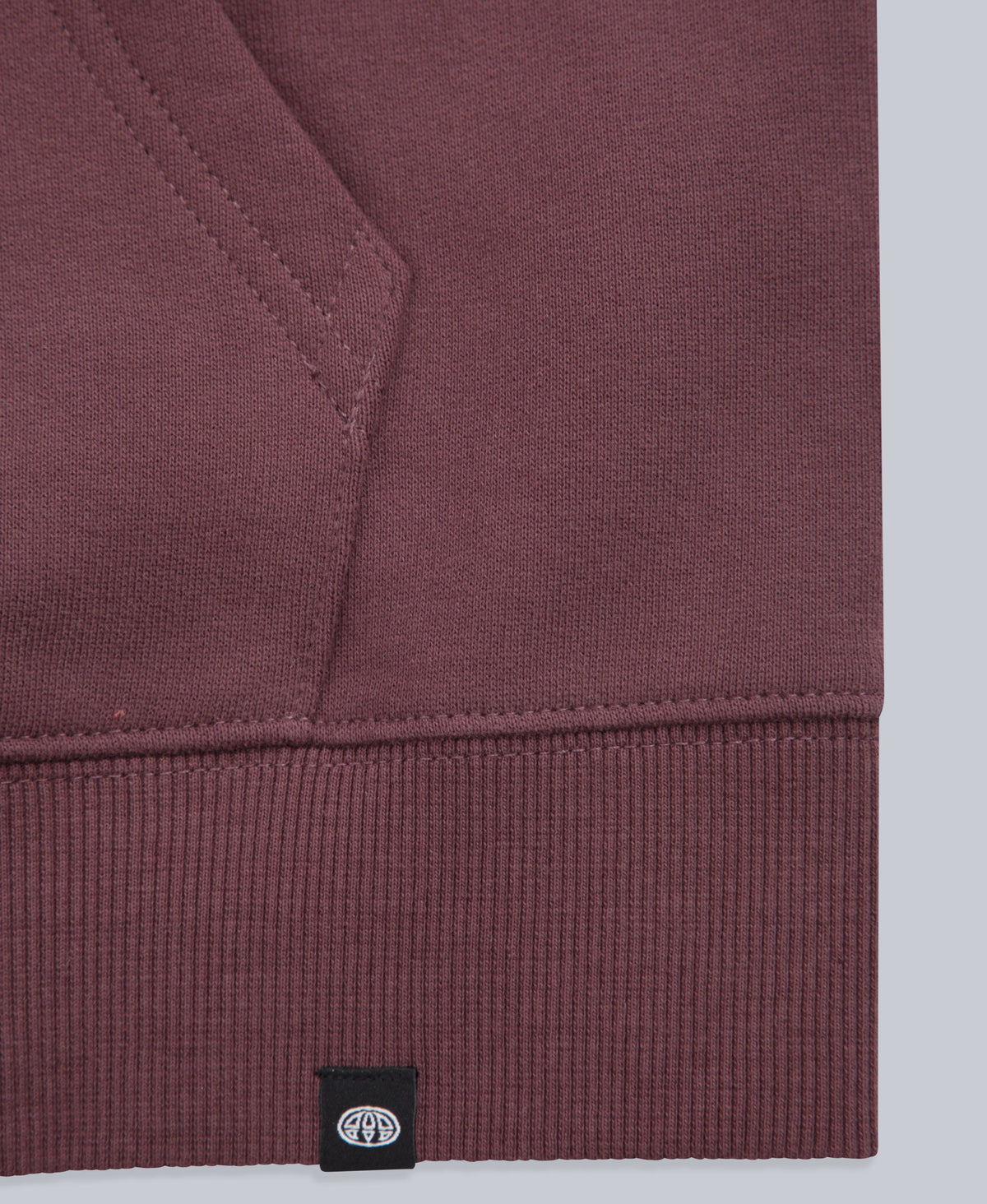 Woody Mens Zip Hoodie - Burgundy