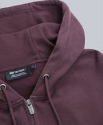 Woody Mens Zip Hoodie - Burgundy