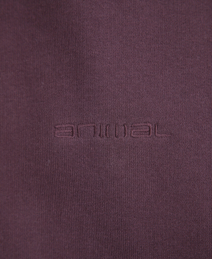 Woody Mens Zip Hoodie - Burgundy