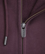 Woody Mens Zip Hoodie - Burgundy