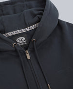 Woody Mens Zip Hoodie - Dark Blue