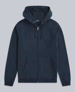 Woody Mens Zip Hoodie - Dark Blue