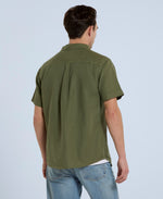 Bayside Mens Organic Shirt - Dark Green
