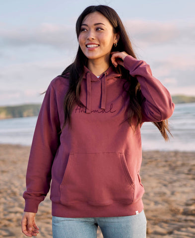 Maya Womens Hoodie - Burgundy
