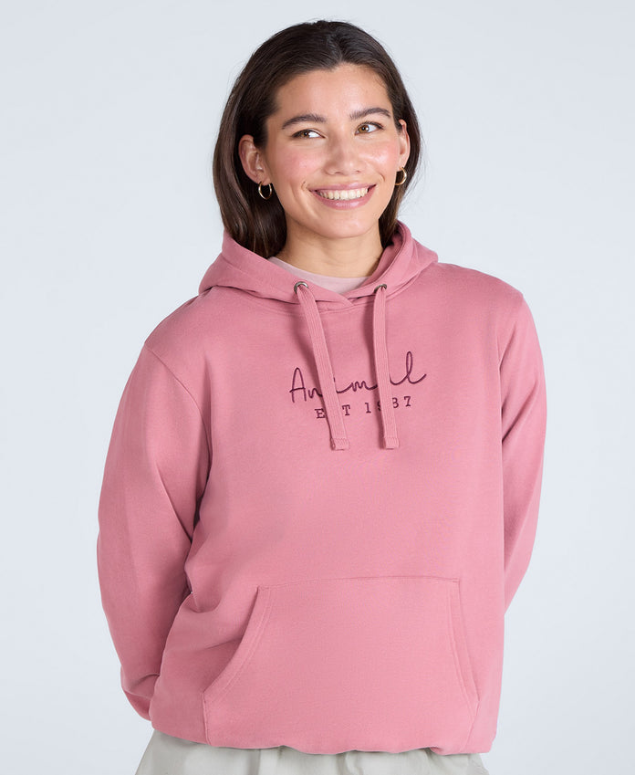 Maya Womens Hoodie - Dark Pink