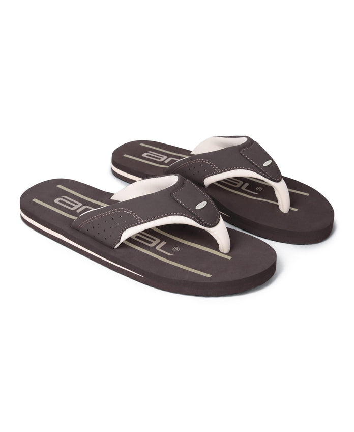 Jekyl Mens Flip-Flops - Dark Brown