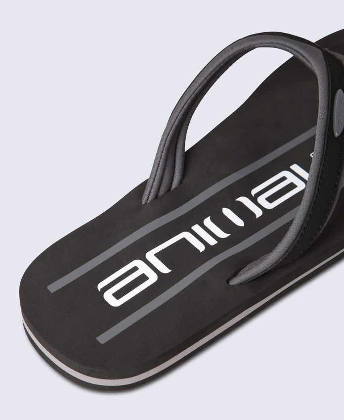 Jekyl Mens Flip-Flops - Grey