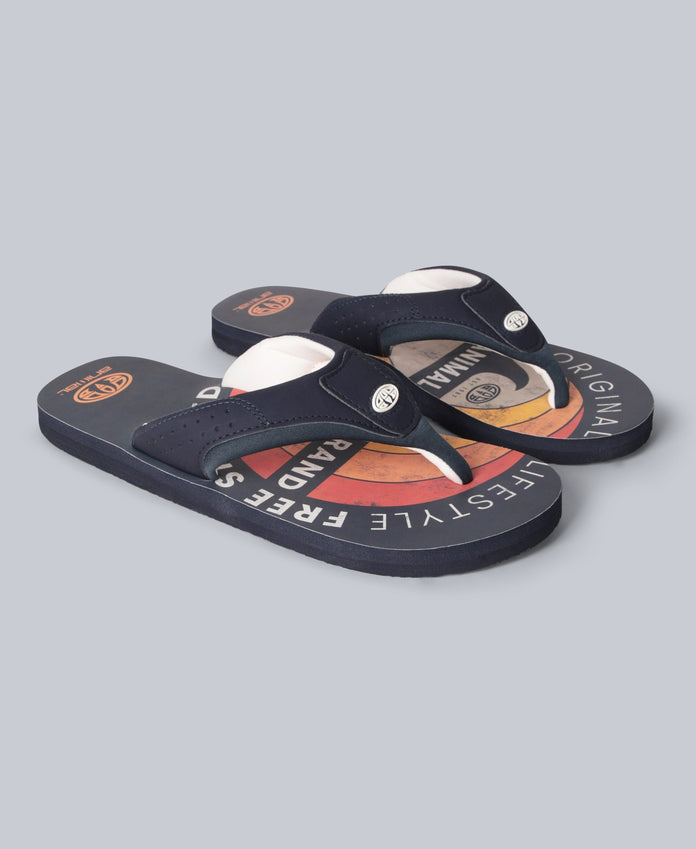 Jekyl Mens Flip-Flops - Bright Orange