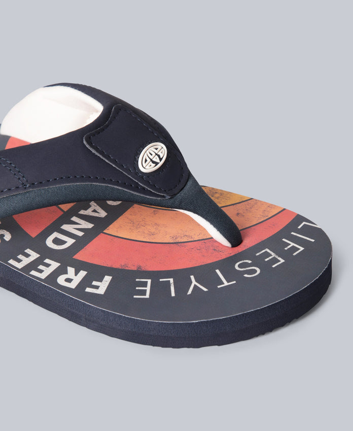 Jekyl Mens Flip-Flops - Bright Orange