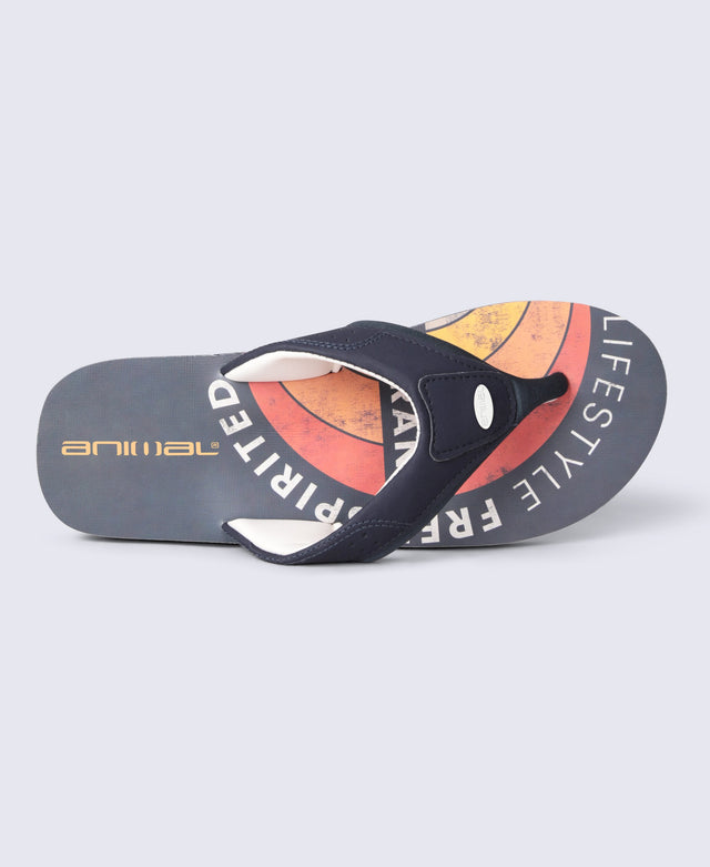 Jekyl Mens Flip-Flops - Bright Orange