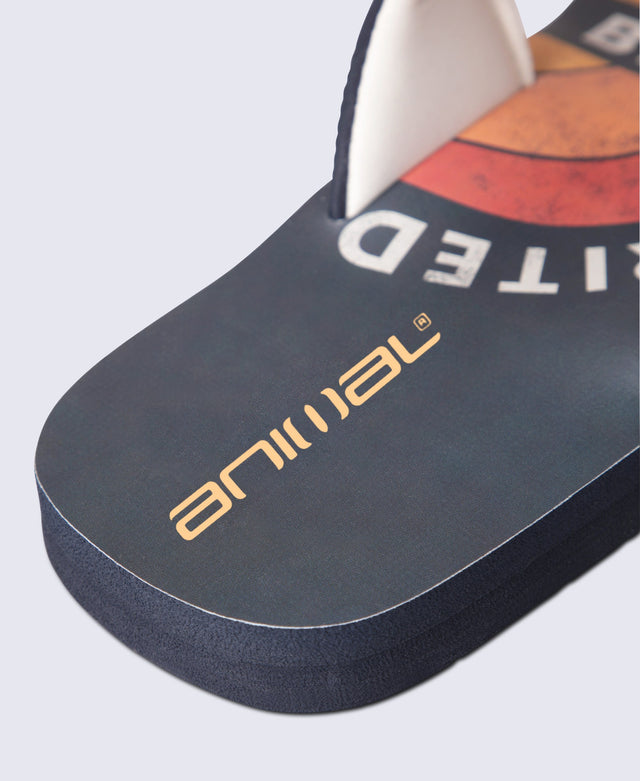 Jekyl Mens Flip-Flops - Bright Orange