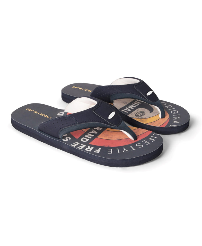 Jekyl Mens Flip-Flops - Bright Orange
