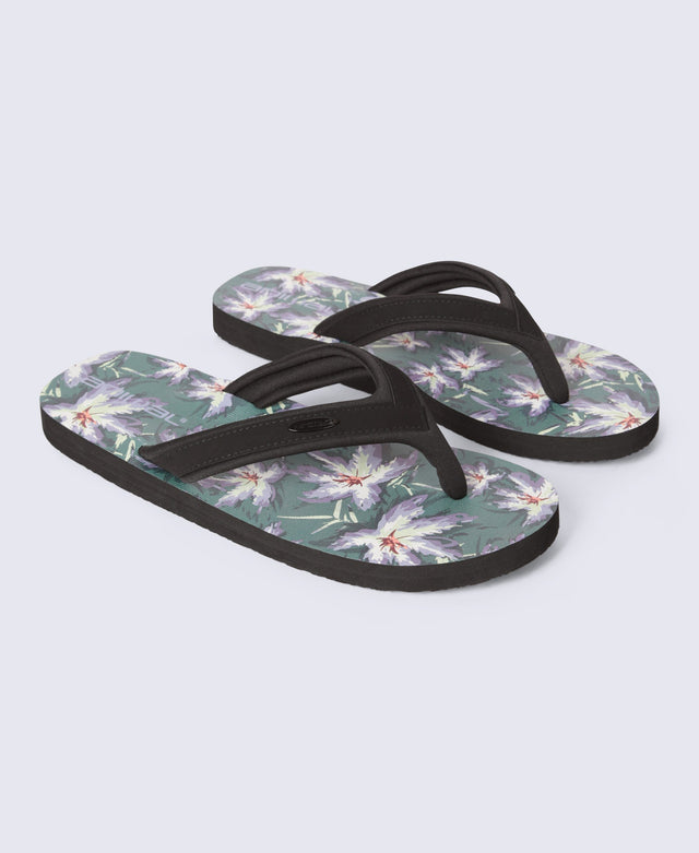 Jekyl Mens Flip-Flops - Dark Green