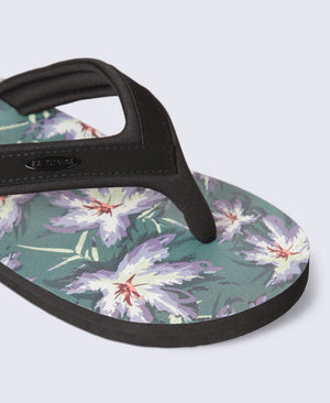 Jekyl Mens Flip-Flops - Dark Green