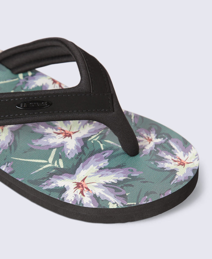 Jekyl Mens Flip-Flops - Dark Green