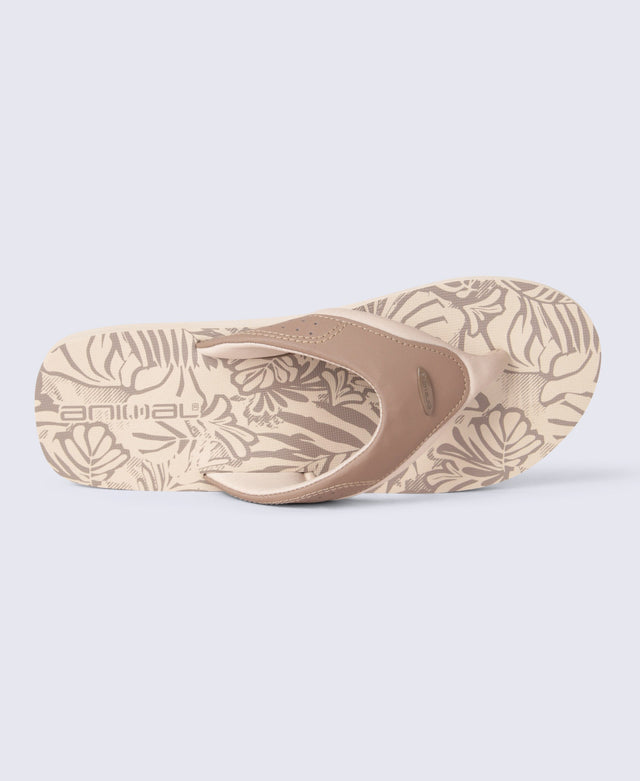 Jekyl Mens Flip-Flops - Light Beige