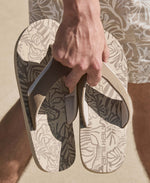 Jekyl Mens Flip-Flops - Light Beige
