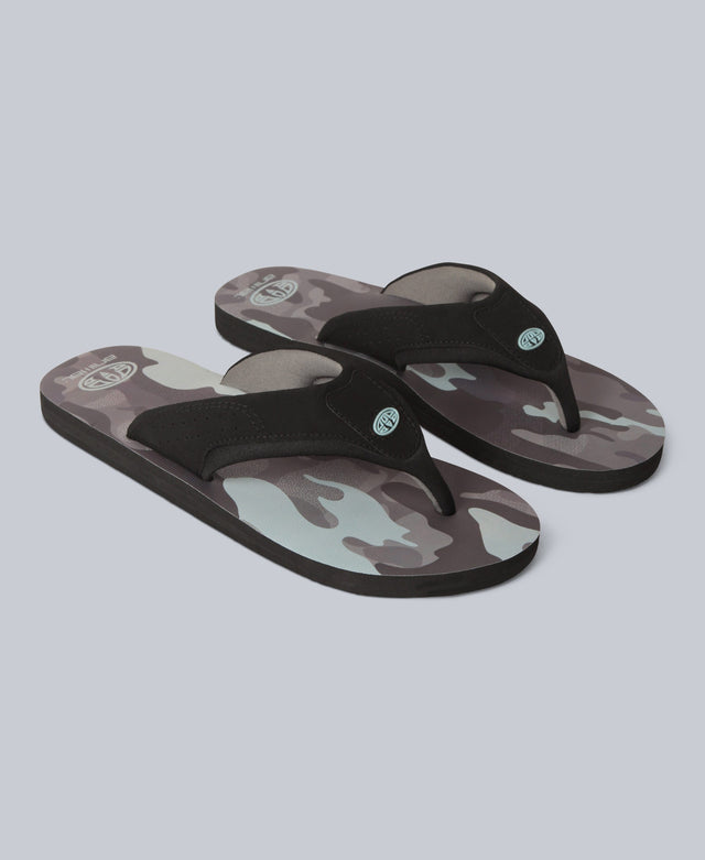Jekyl Mens Flip-Flops - Medium Grey