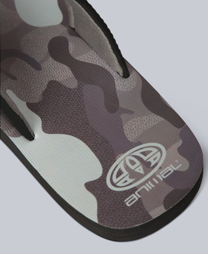Jekyl Mens Flip-Flops - Medium Grey
