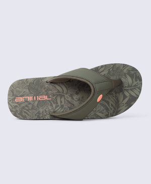 Swish Womens Flip-Flops - Dark Khaki