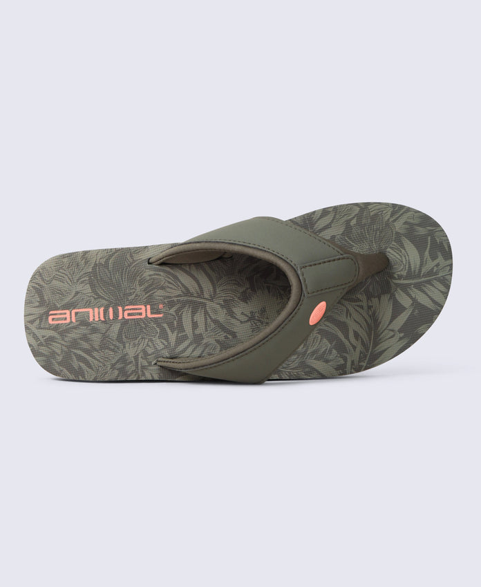 Swish Womens Flip-Flops - Dark Khaki