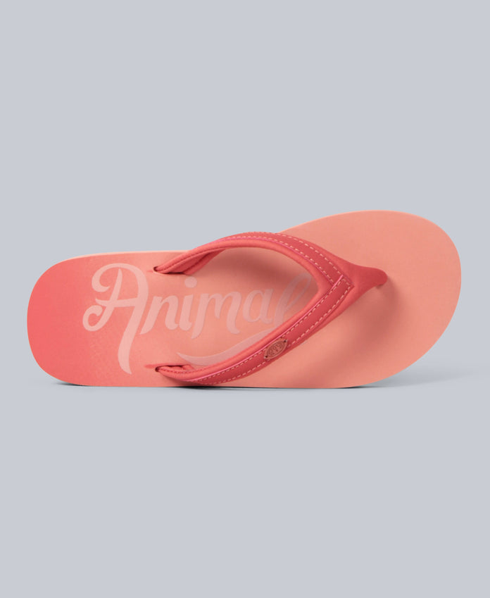 Swish Womens Recycled Flip-Flops - Coral