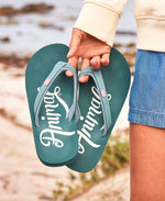 Swish Womens Flip-Flops - Green