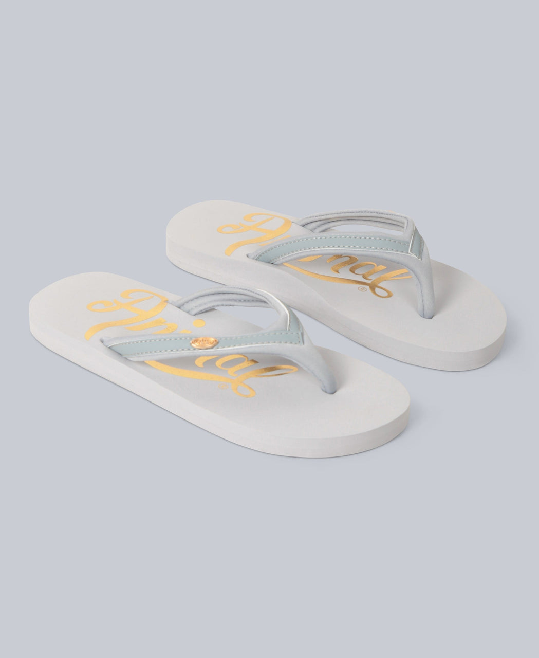 Swish Womens Recycled FlipFlops Light Grey Animal