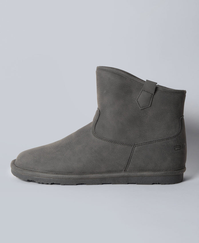 Mens Slipper Boots - Grey